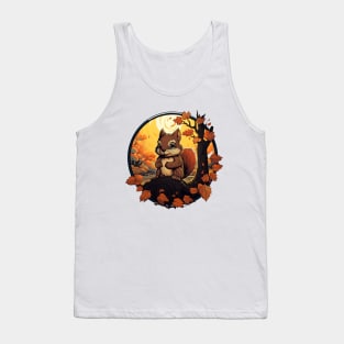 Happy Fall Y'all Squirrel Tank Top